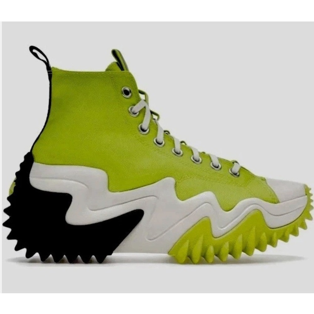 Converse Run Star Motion Platform Lime Green Black Chunky Sneaker HighTop Women